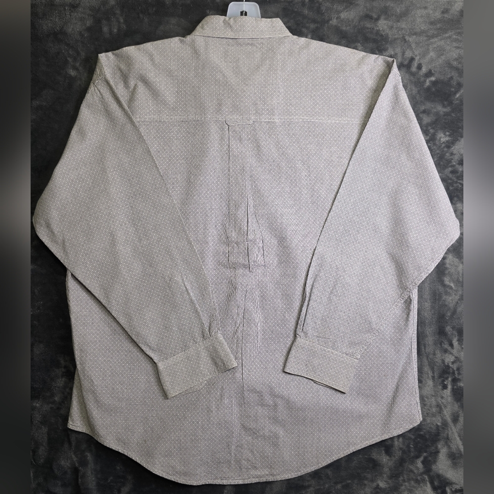 Vintage Chaps Ralph Lauren Mens Grey Long Sleeve Unique Textured Pattern Sz XL - Picture 4 of 6